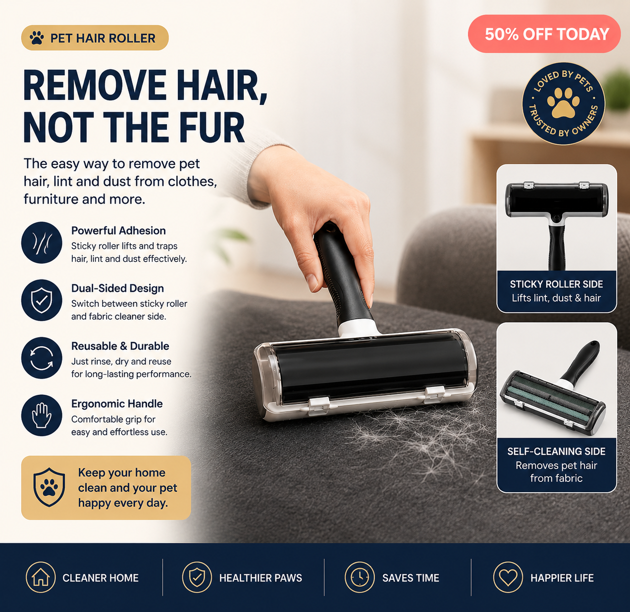 Pet Hair Remover Roller